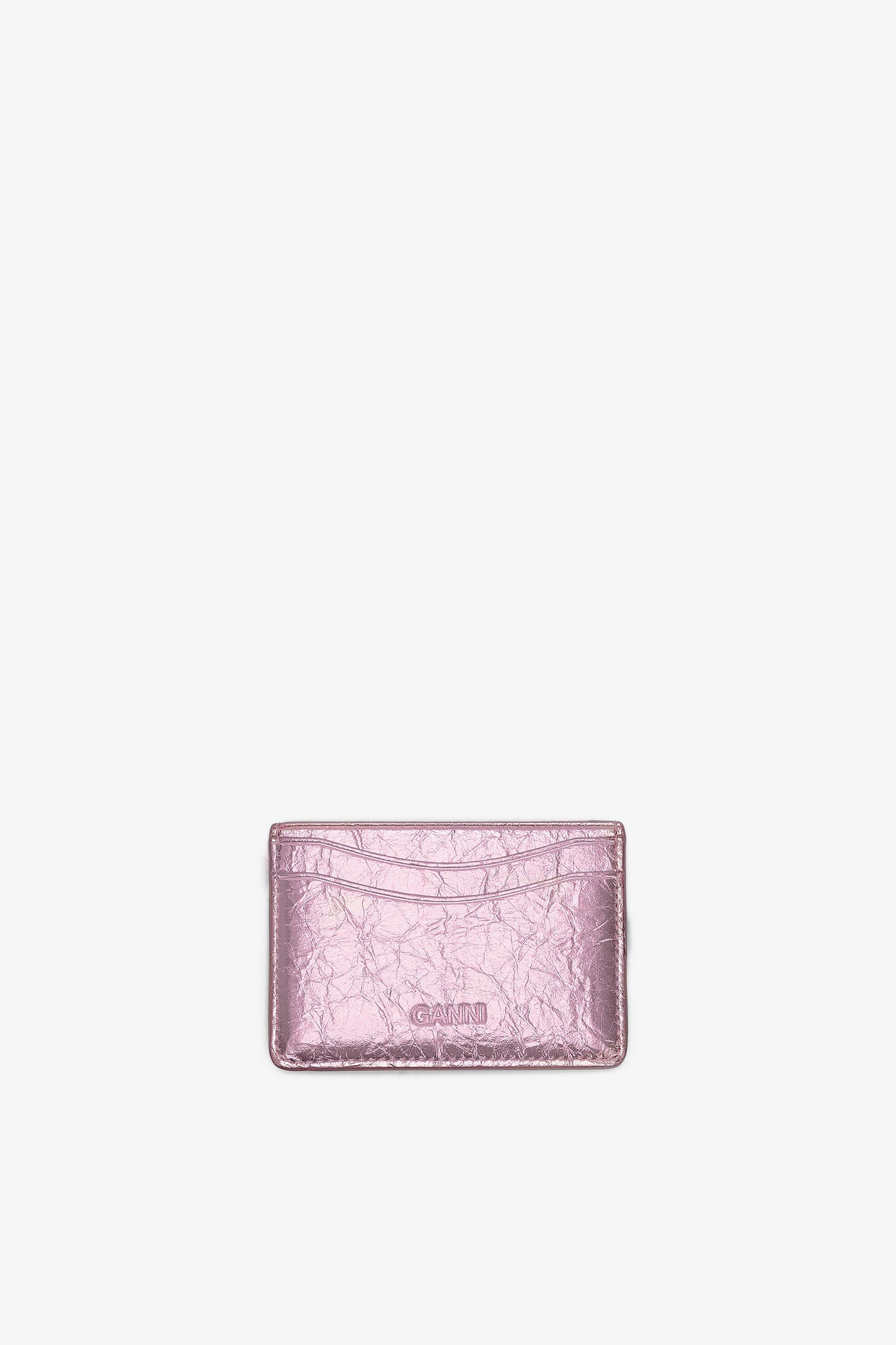 Card Holder Crushed - Silver Pink