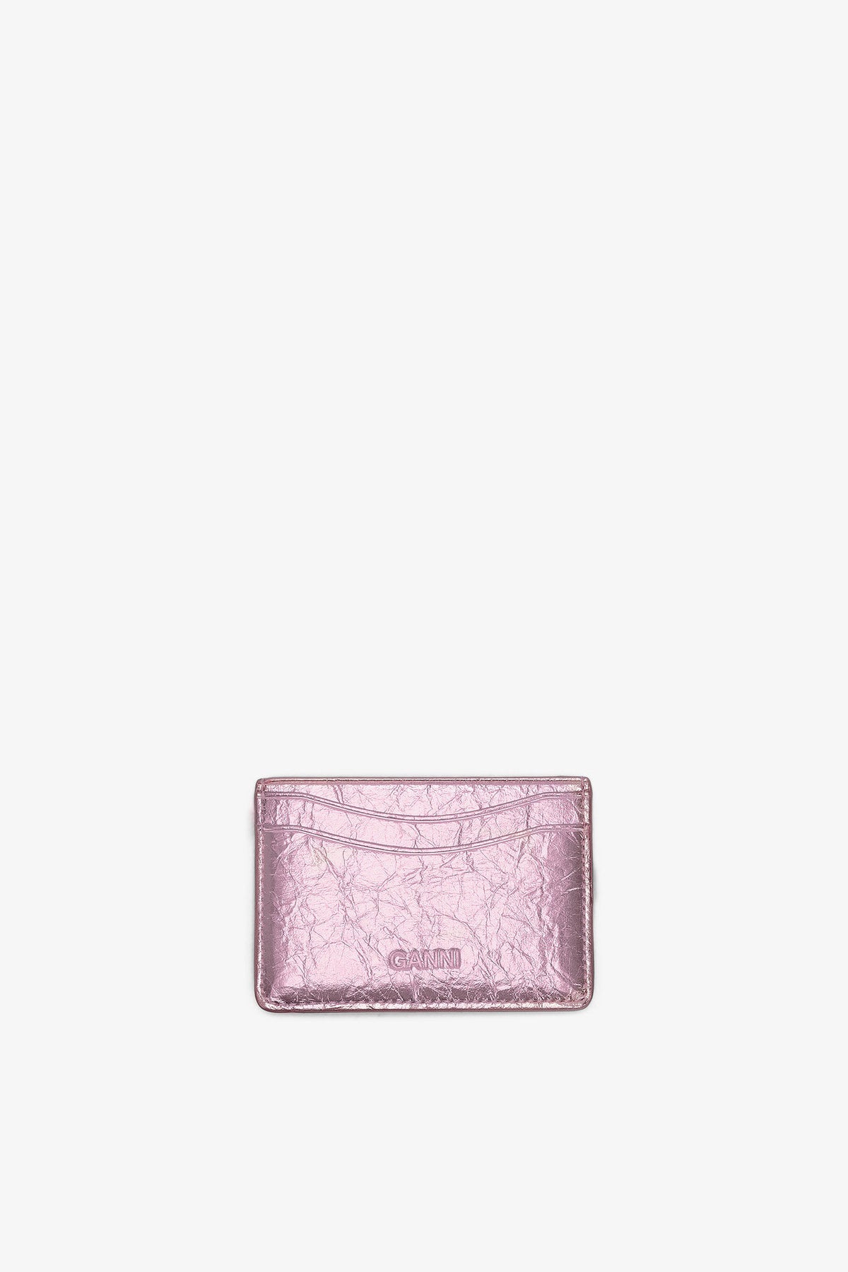Card Holder Crushed - Silver Pink