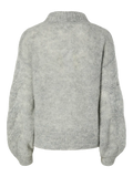 Yasluris Ls Wool Blend Knit Pullover New - Light Grey Melange