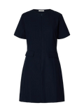 Tora Slim Ss Short Dress B - Dark Sapphire