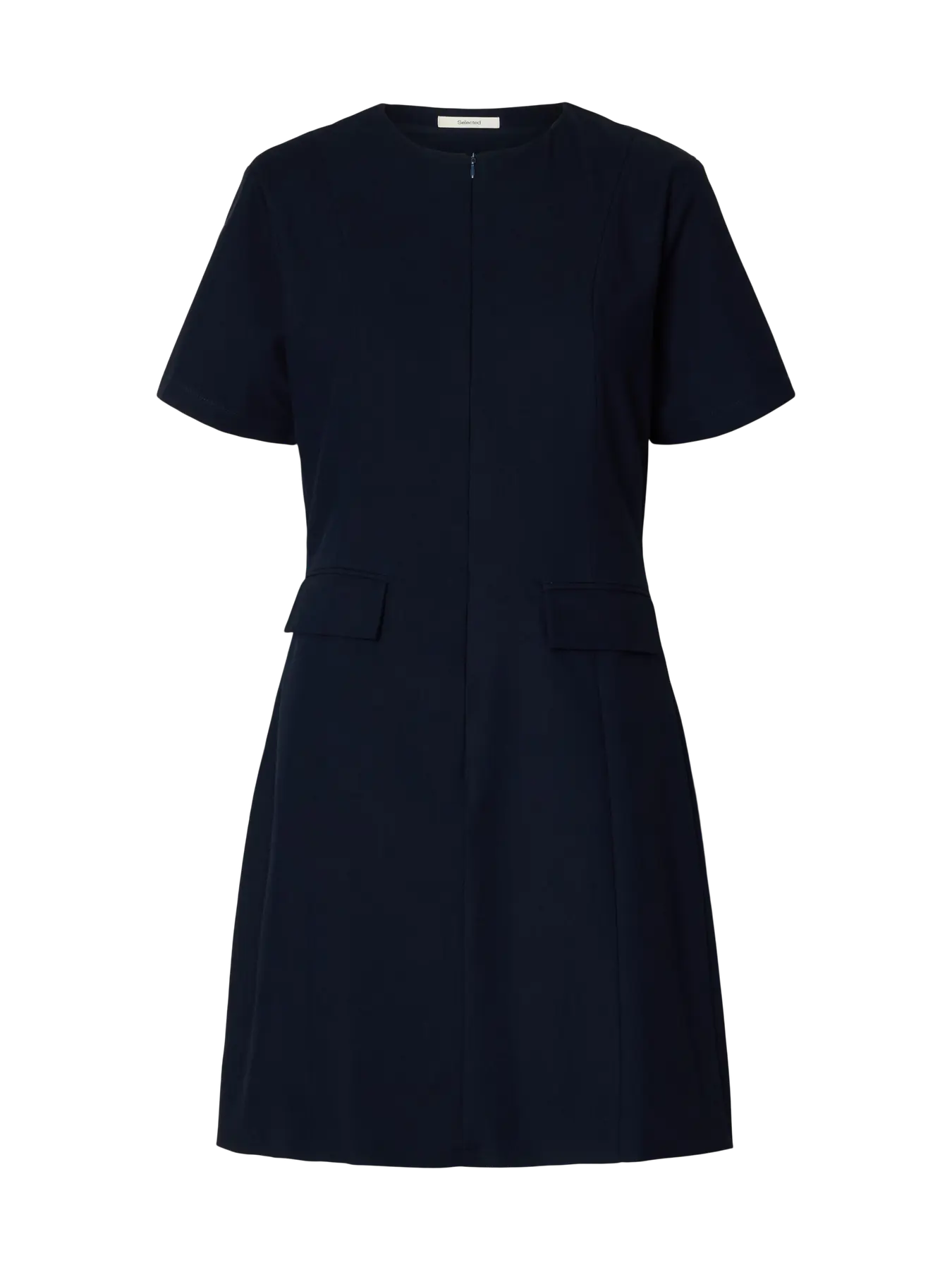 Tora Slim Ss Short Dress B - Dark Sapphire
