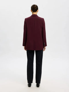 Rita Ls Relaxed Blazer - Fig Melange
