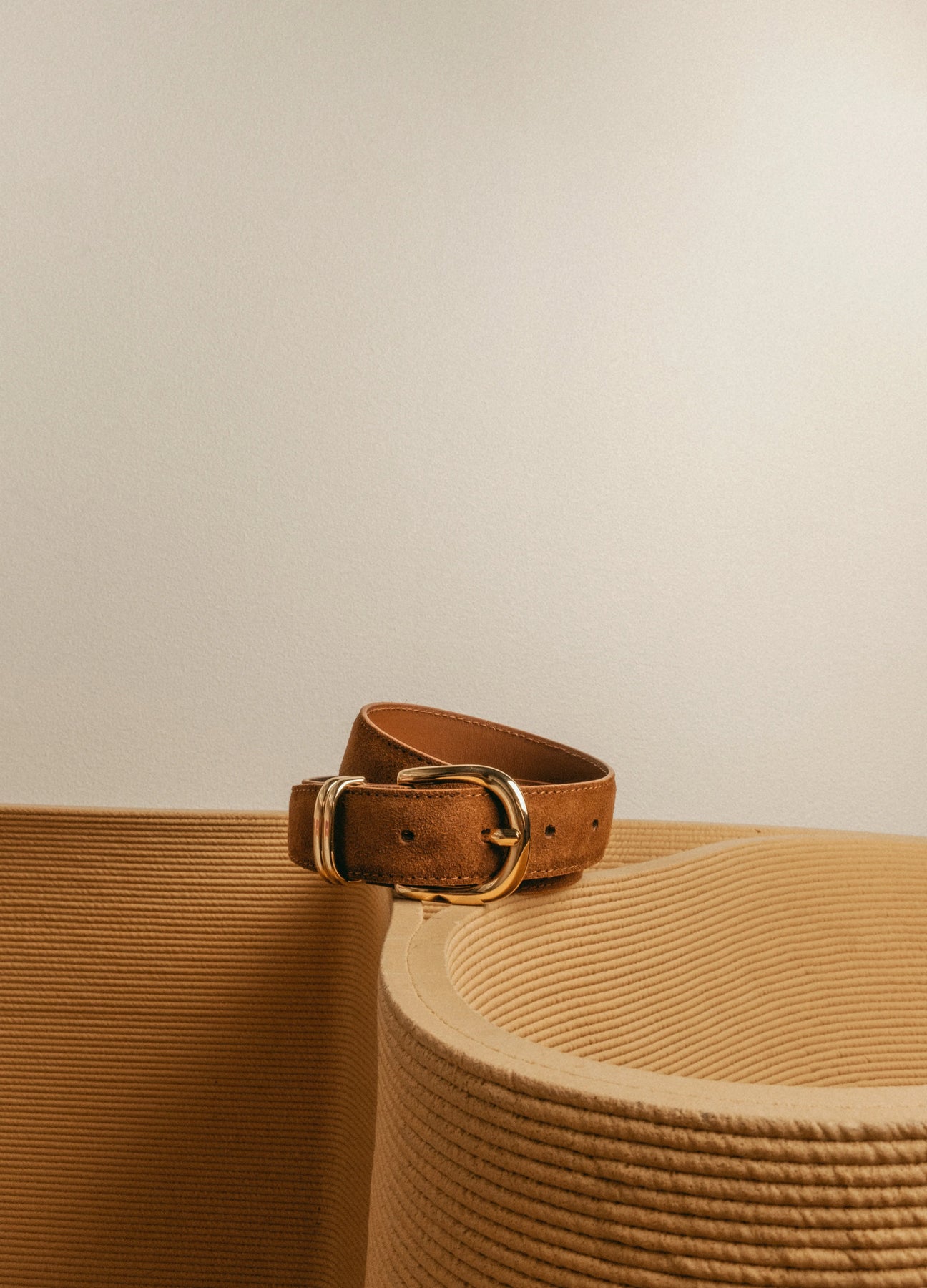 Beatrice Belt - Suede Bourbon