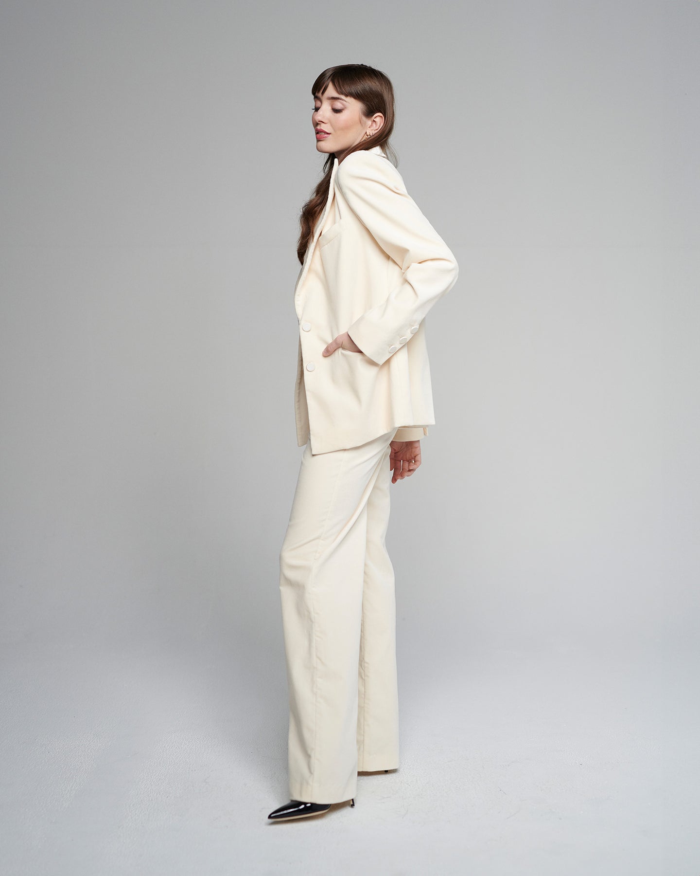 Beau Velvet - Ivory