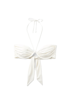 Billow Bikini Top - Pearl White