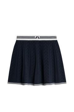 Pamela Pointelle Knitted Skirt - Jl Navy