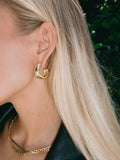 Bold Dome Hoops - Gold