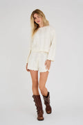 Beana Knit Shorts - Off White