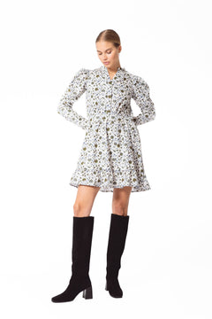 Anouk Dress - White Harvest Print