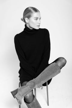 Siwa Suede Knee Boot - Dark Camel