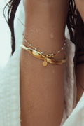 The Blue Bead Bracelet - Light Blue