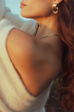 The Oyster Earrings - Gold