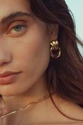 The Oyster Earrings - Gold