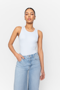 Pia Rib Singlet - Light Blue