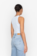 Pia Rib Singlet - Light Blue