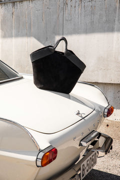 Aura Bag L - Black Suede