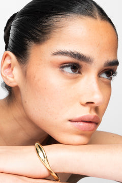 The Wave Bangle - Gold