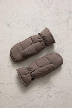 Olina Down Mittens - Dark Taupe