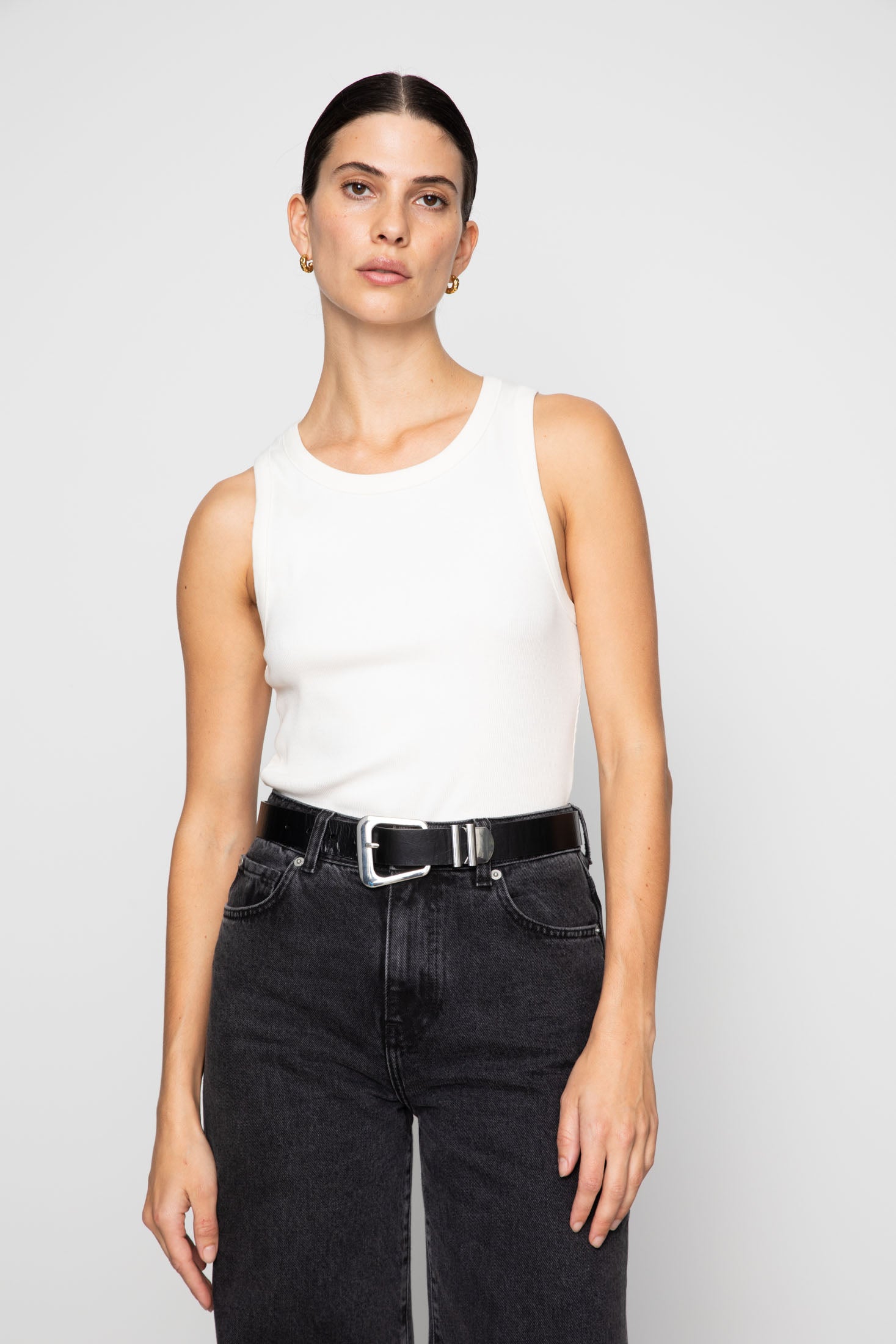 Bennett Belt - Black Silver