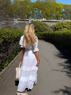Vera Voile Dress - White