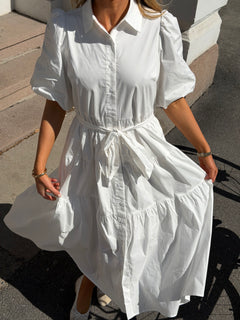 Lovisa Midi Shirt Dress - Off White