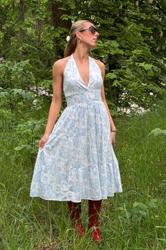 Hennie Midi Dress - Blue