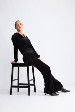 Caisa Ultra Low Rise Pants - Black