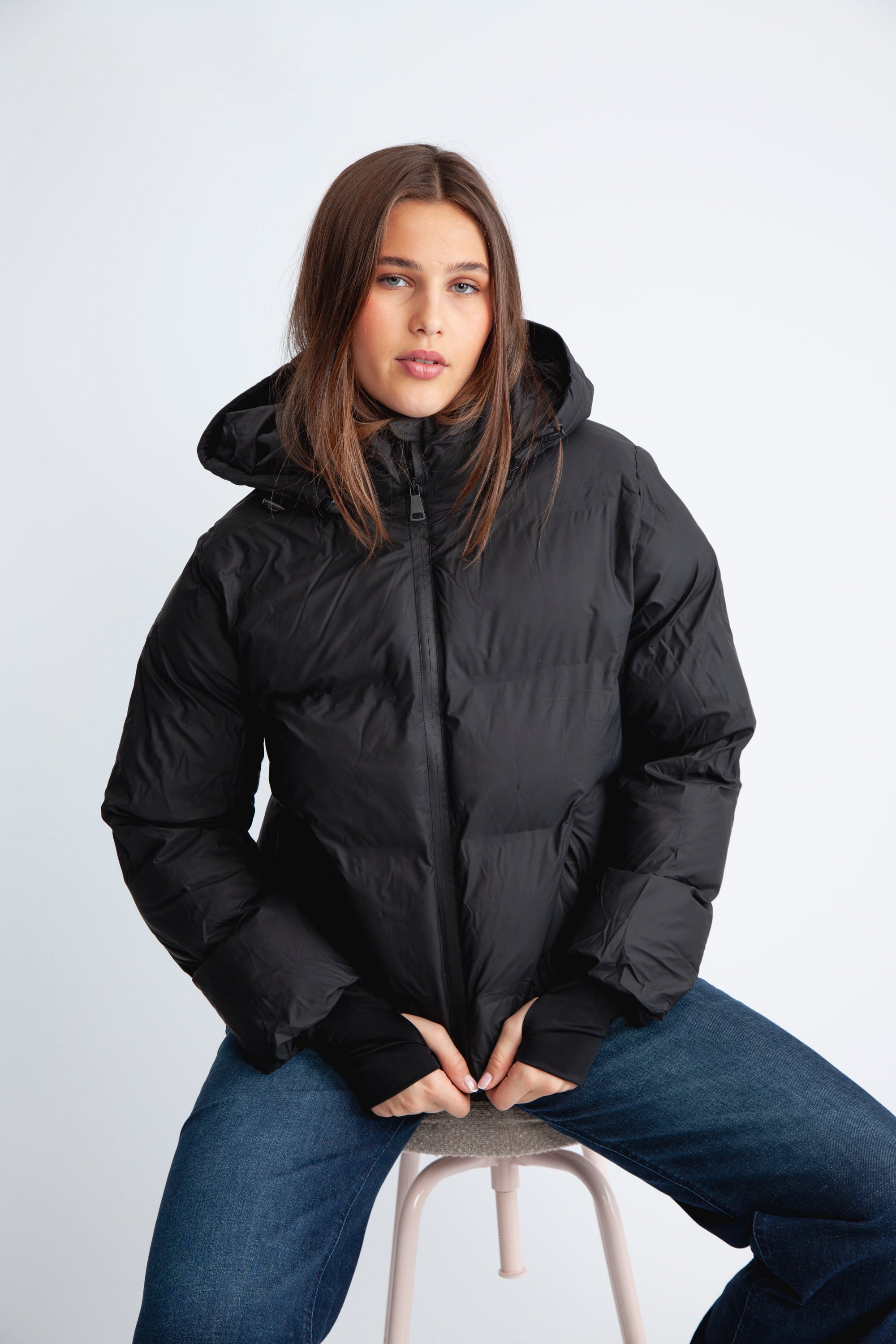 Neo Noir - Jakker - Fox C Puffer Jacket - Black - Villoid