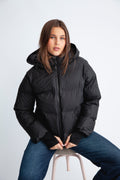 Fox C Puffer Jacket - Black