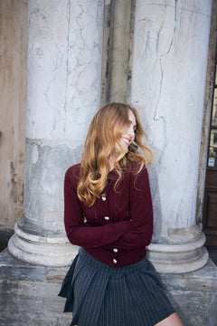 Blair Cardigan - Cabernet