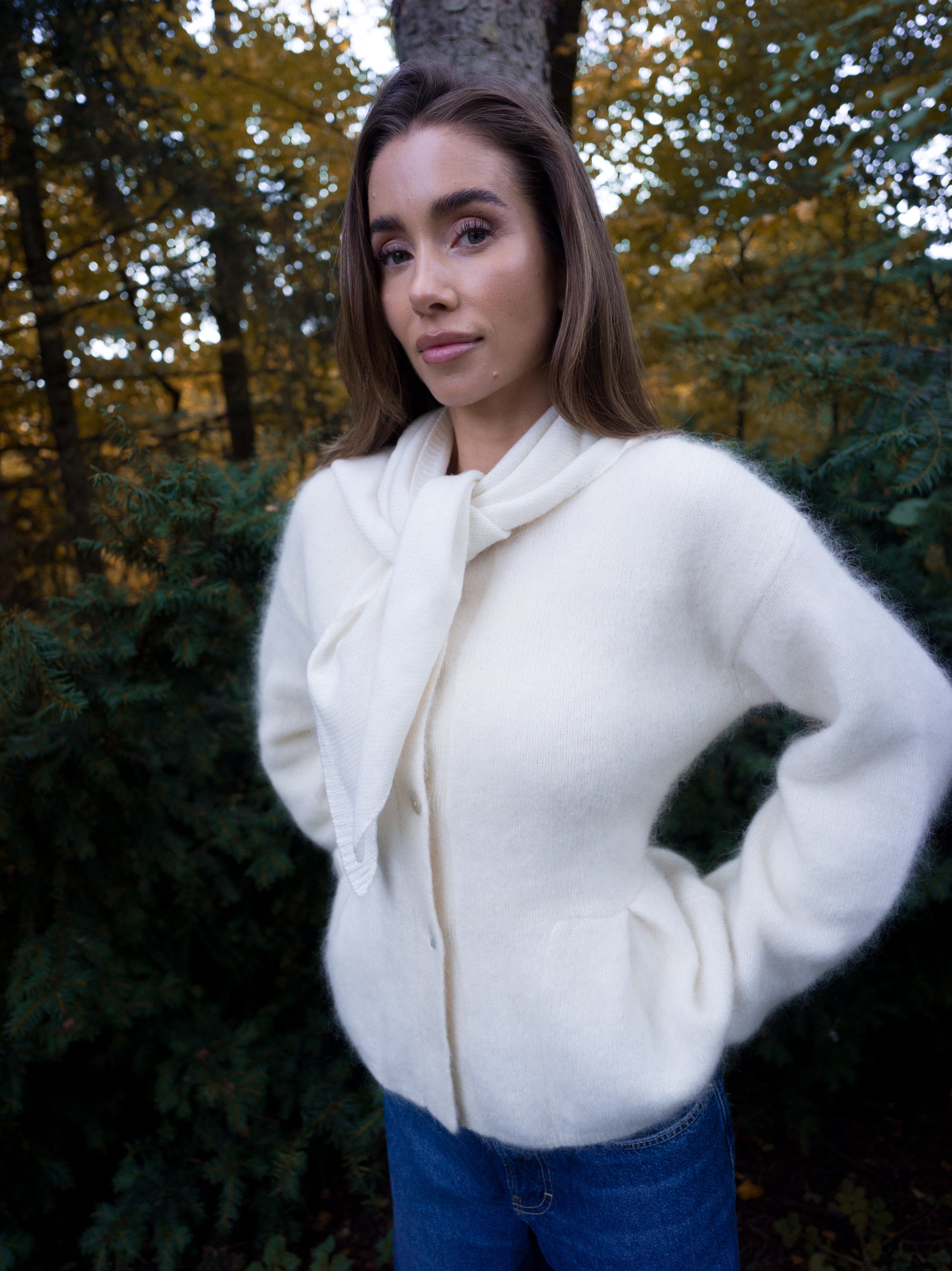 Molly Mohair Cardigan - Offwhite