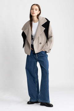 Isadora Wool Jacket - Grey Sand