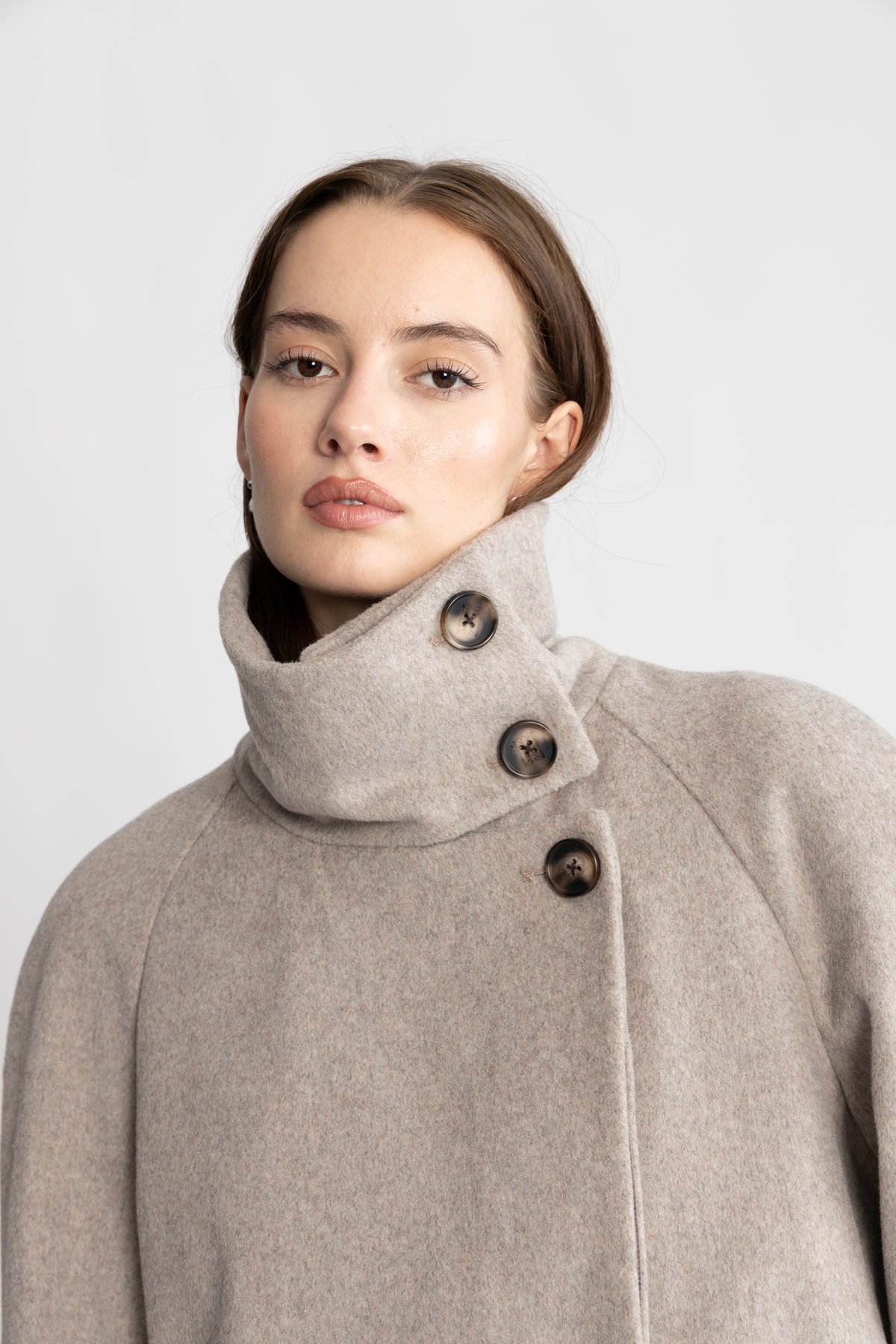 Isadora Wool Jacket - Grey Sand
