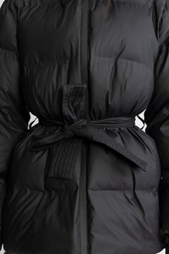 Sonja Belt Puffer Jacket - Black
