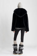 Astrid Faux Fur Jacket - Black