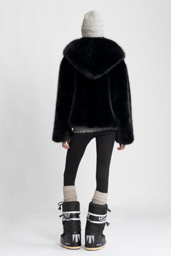 Astrid Faux Fur Jacket - Black