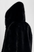 Astrid Faux Fur Jacket - Black