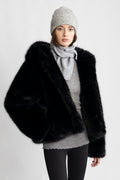 Astrid Faux Fur Jacket - Black