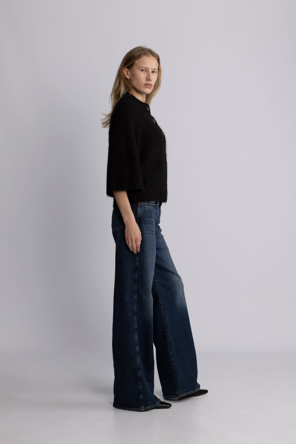 Diana Cape Cardigan - Dark Brown