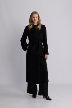 Charlotta Cashmere Coat - Black