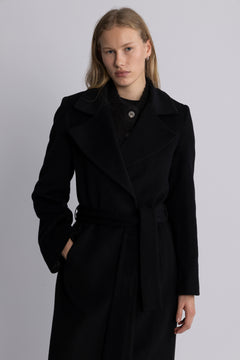 Charlotta Cashmere Coat - Black