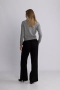 Mina Wool Cardigan - Light Grey Melange