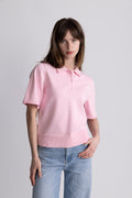 Esther Polo Knit Top - Pink