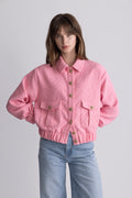 Tone Tweed Jacket - Light Pink