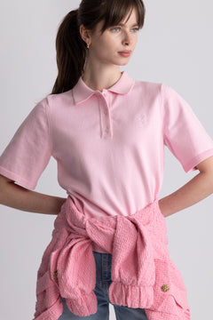 Esther Polo Knit Top - Pink