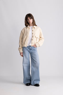 Tone Tweed Jacket - Off White