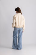 Tone Tweed Jacket - Off White