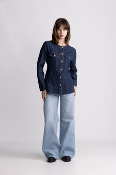 Pernilla Denim Jacket - Dark Blue