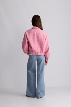 Tone Tweed Jacket - Light Pink