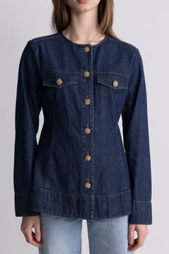 Pernilla Denim Jacket - Dark Blue